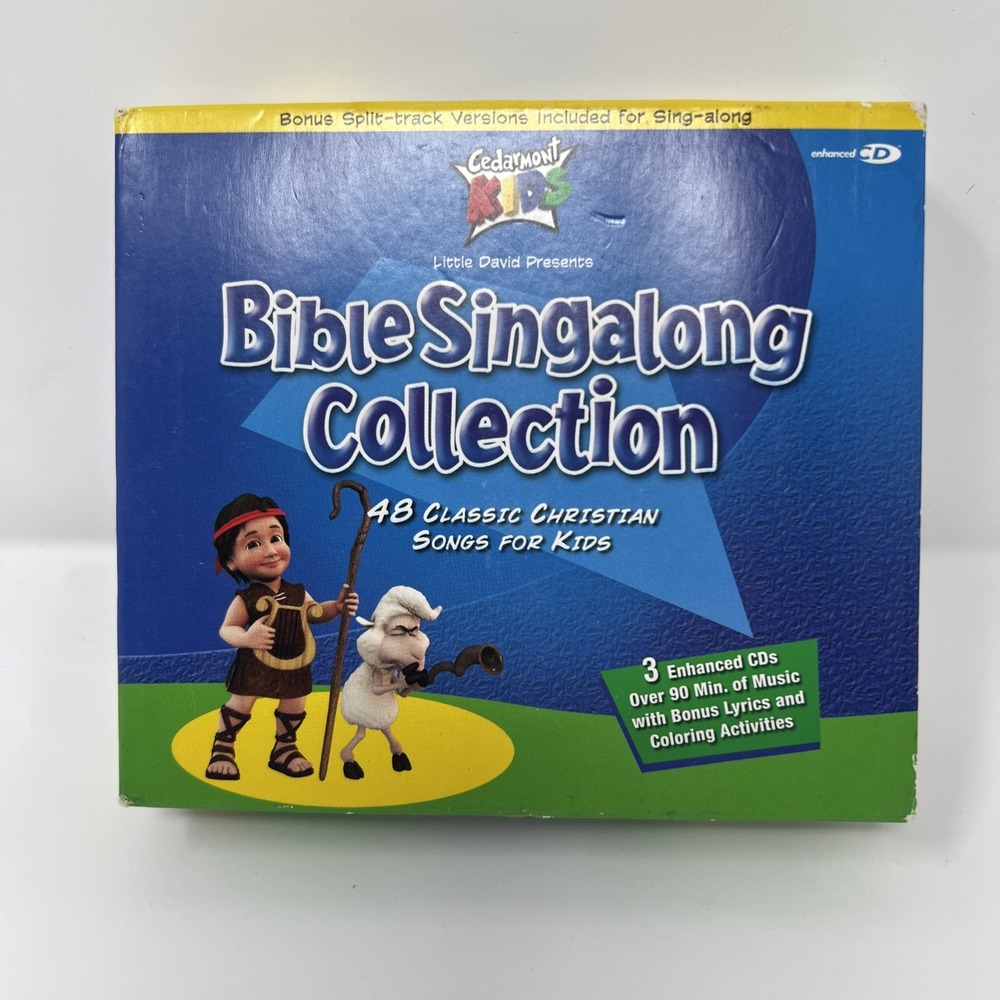 Cedarmont Kids Bible Singalong Collection 3 CD Enhanced Edition 48 Songs